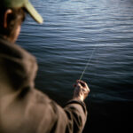 Knowing where to cast your line out, when fishing is a decision which improves with experience. The angler must look at the landscape from many angles, and then decide on the best spot to cast his line and wait.
